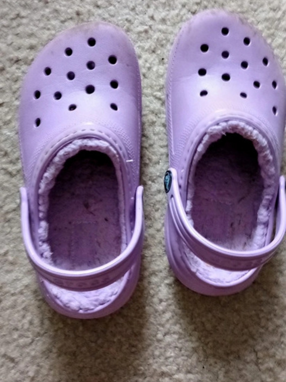 Crocs Kids' Classic Lined Clog Purple Baby 12